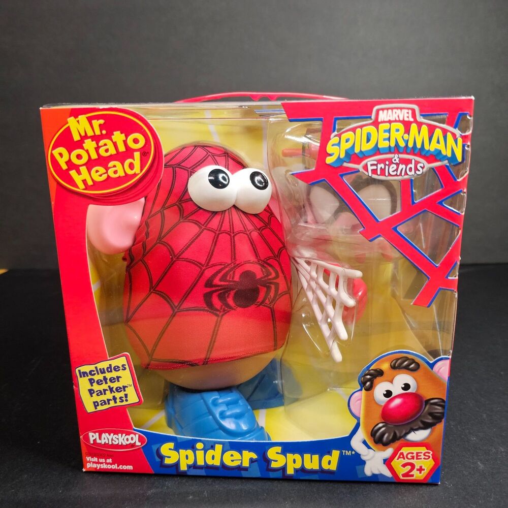NIB Spiderman Mr. Potato Head Spider Spud Playskool 2006 Toy